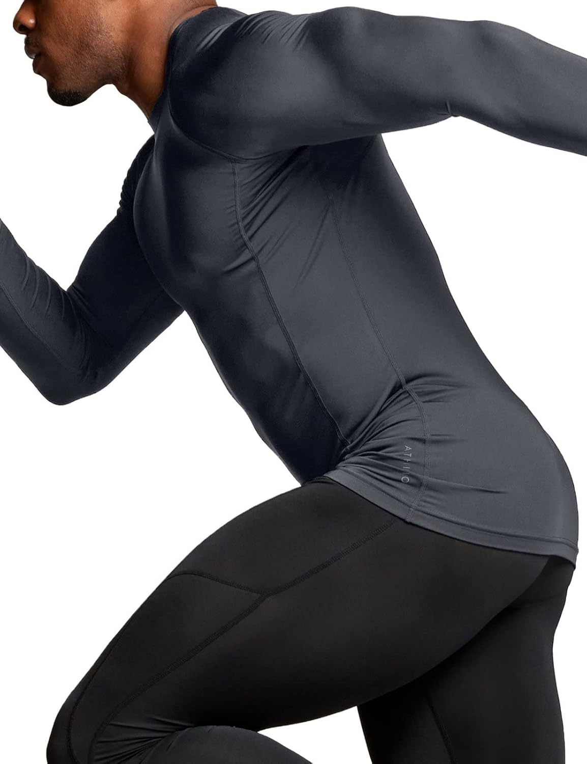 Men's UPF 50+ Long Sleeve Compression Shirts, Water Sports Rash Guard Base Layer, Athletic Workout Shirt