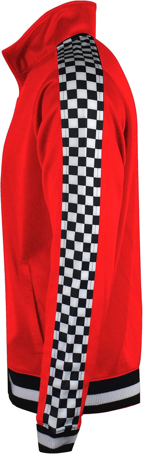 -Track Jacket Men's Urban Hip Hop Premium Track Jacket - Slim Fit Side Taping Sportswear Urbanwear Streetwear Top
