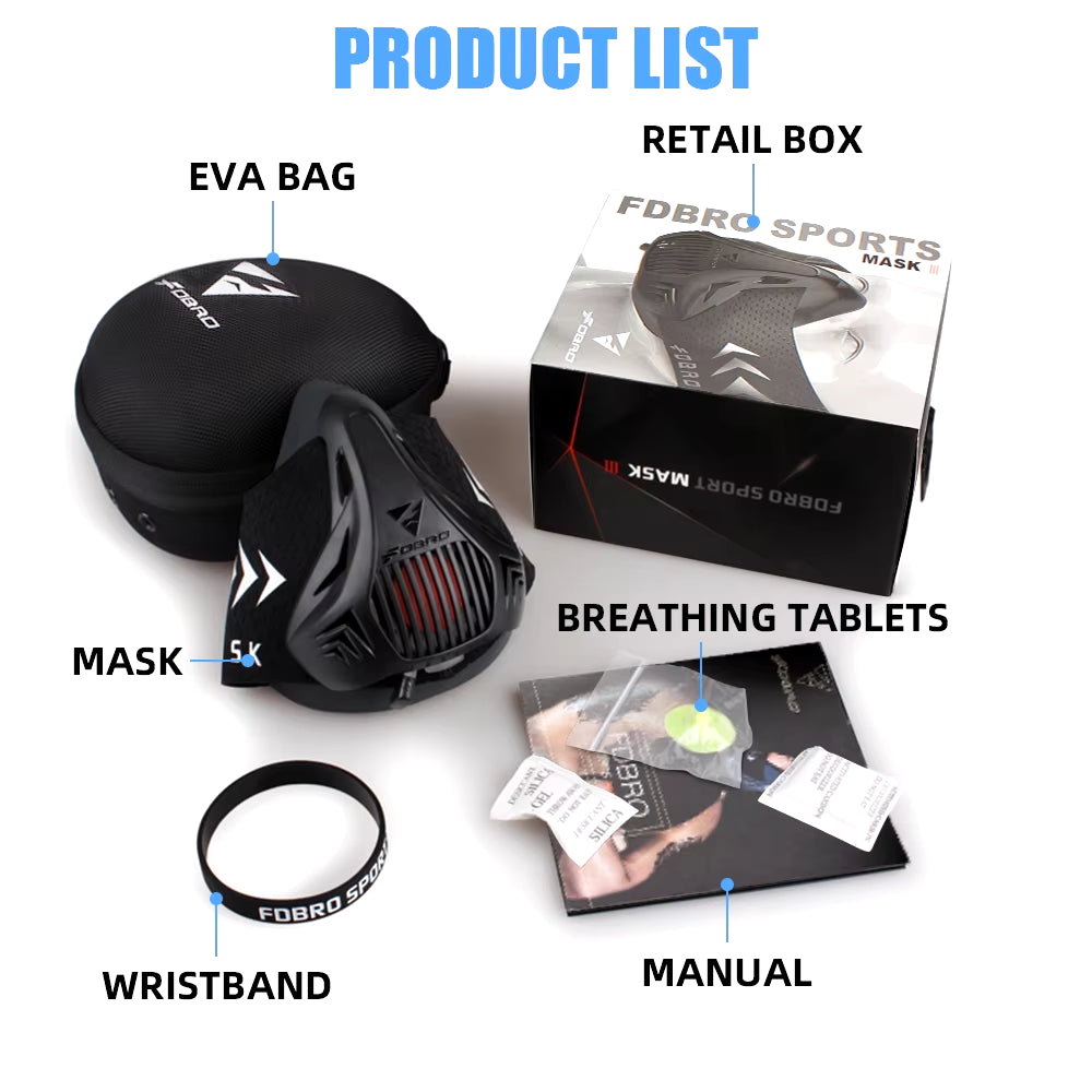 MMA Cardio Workout 3.0 Running Resistance Elevation Endurance Mask
