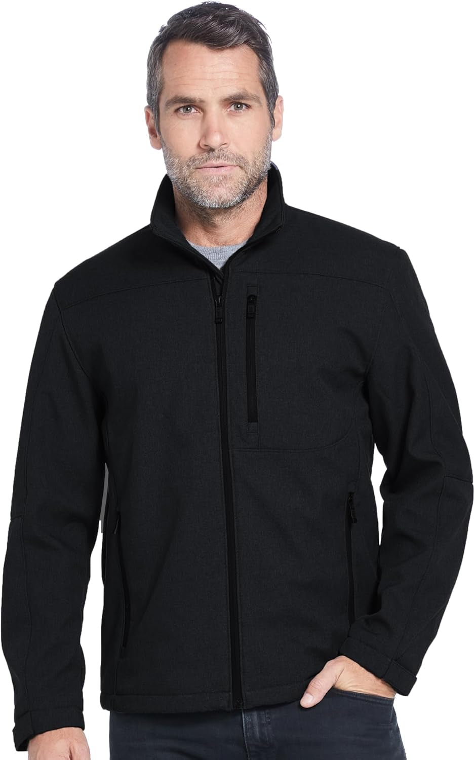 Men's Softshell Jacket – Wind & Water Resistant – Breathable, Lightweight Outdoor Coat