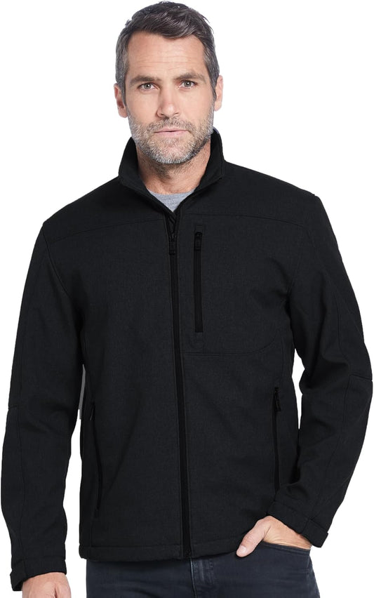 Men's Softshell Jacket – Wind & Water Resistant – Breathable, Lightweight Outdoor Coat