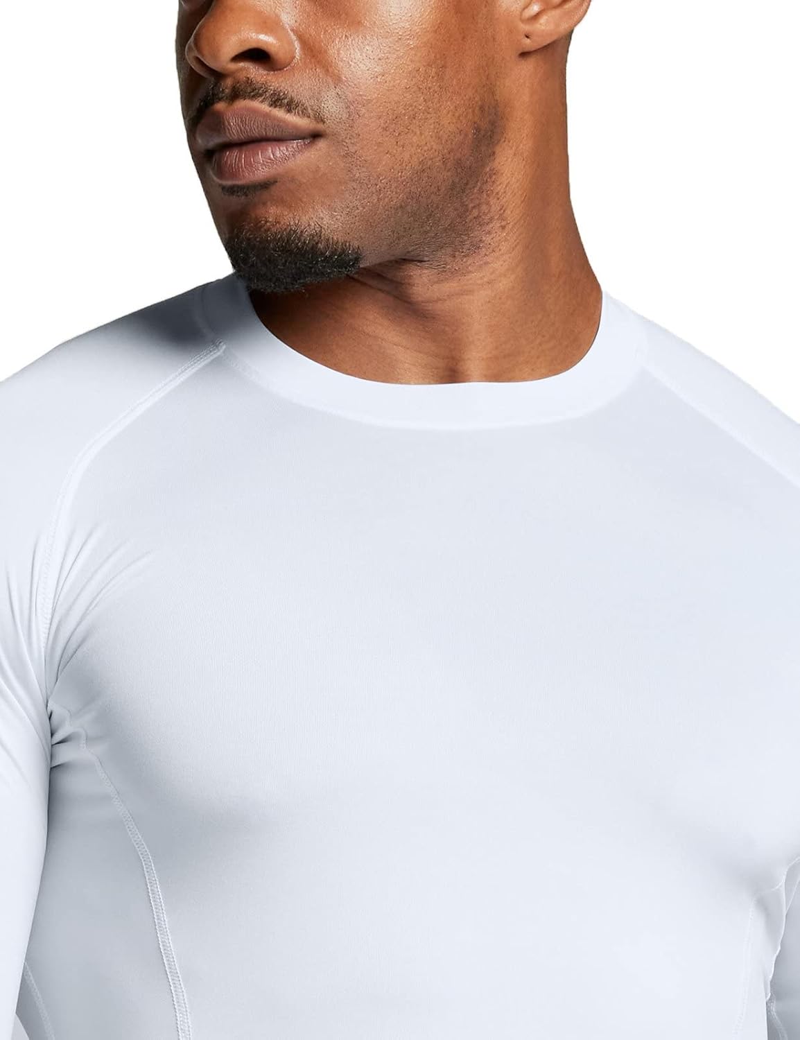 Men's UPF 50+ Long Sleeve Compression Shirts, Water Sports Rash Guard Base Layer, Athletic Workout Shirt