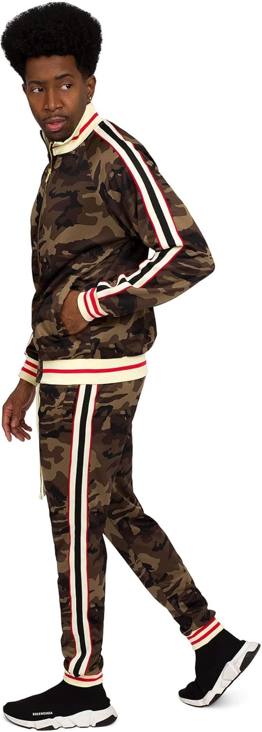 Men's Tiger Pattern Tracksuit Set