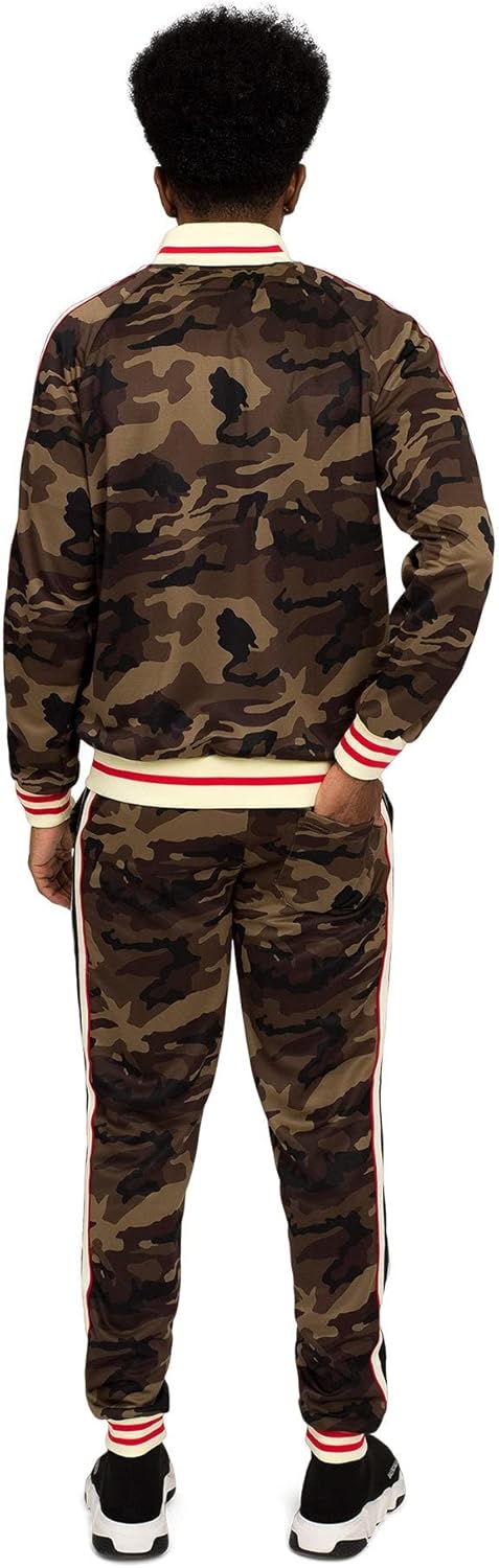 Men's Tiger Pattern Tracksuit Set