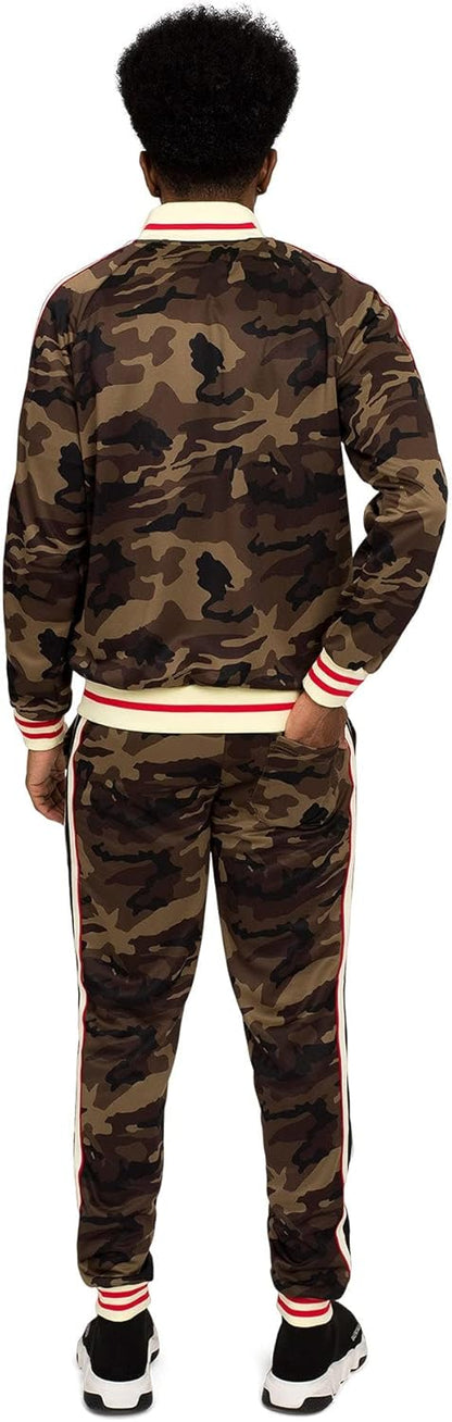 Men's Tiger Pattern Tracksuit Set