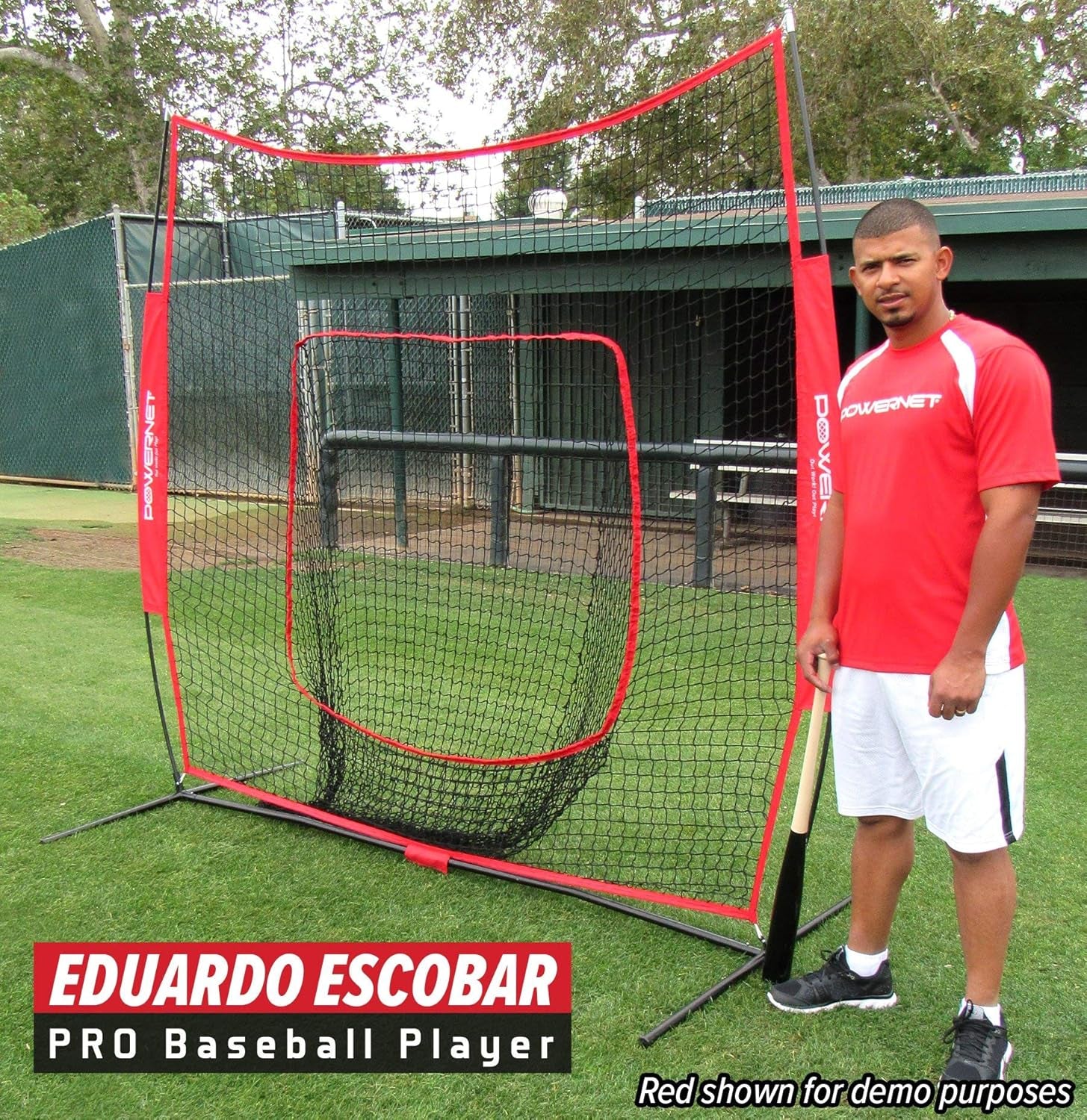 Baseball Softball Practice Net 7X7 with Baseball Accessories for Practice Pitching, Batting & Fielding, Ball Caddy, Weighted Baseballs, Tee