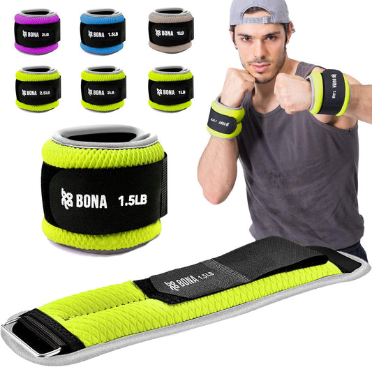 Fitness Adjustable Ankle Weights with Reflective Trim/2-5Lbs (1 Pair) Durable Ankle Wrist Weights Set for Women/Men with Strap/Best for Walking, Jogging, Gymnastics Arm Leg Weights