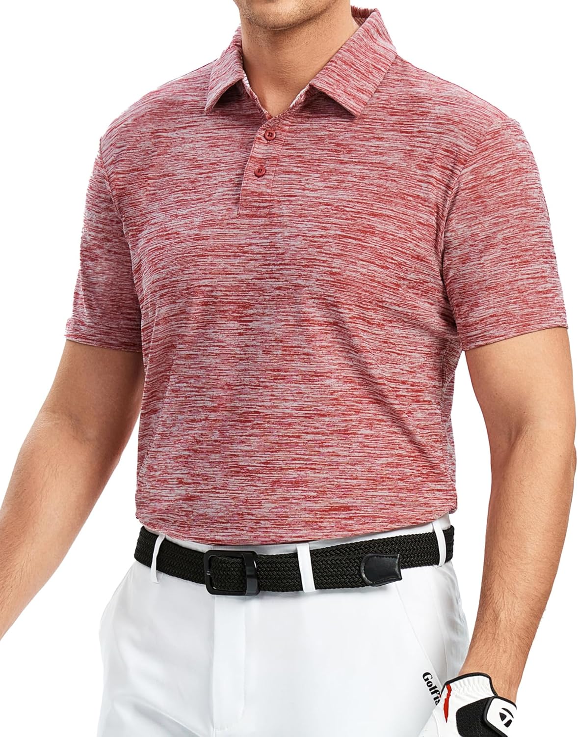 Men's Golf Shirt Moisture Wicking Quick-Dry Short Sleeve Casual Polo Shirt for Men