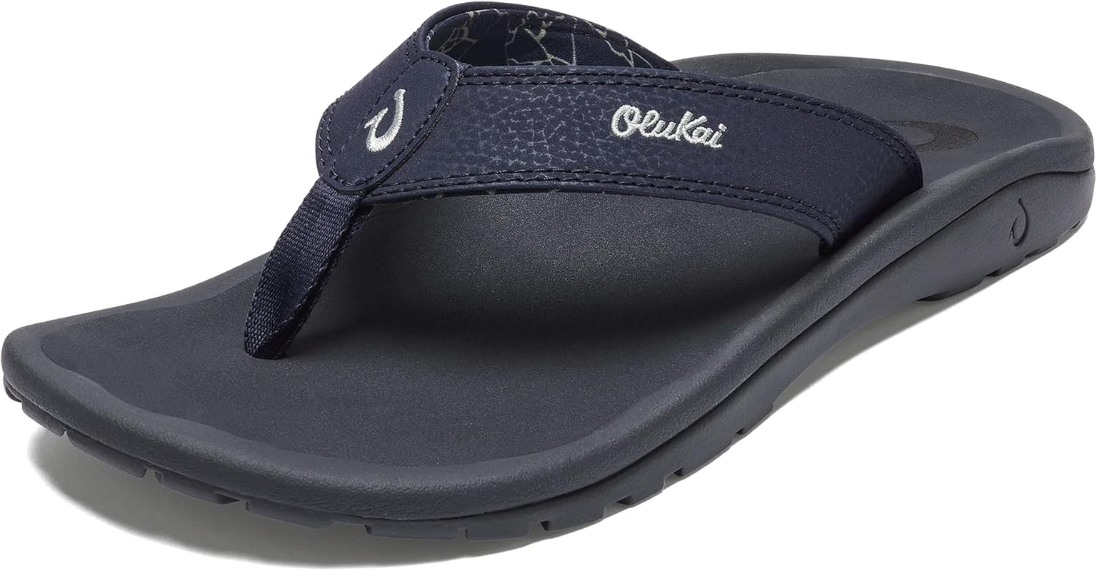 Ohana Men's Beach Sandals, Water Resistant Flip Flops, Arch Support & Comfort Fit, Lightweight & Durable, Enhanced Grip & Traction