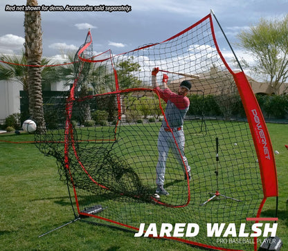 Baseball Softball Practice Net 7X7 with Baseball Accessories for Practice Pitching, Batting & Fielding, Ball Caddy, Weighted Baseballs, Tee