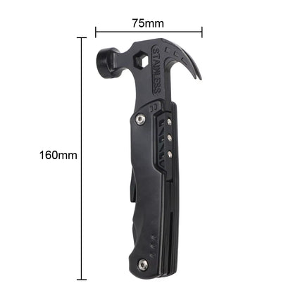 Multifunctional Pliers Stainless Steel Claw Hammer Tool with Nylon Sheath for Outdoor Survival Camping Hunting Hiking Multitool