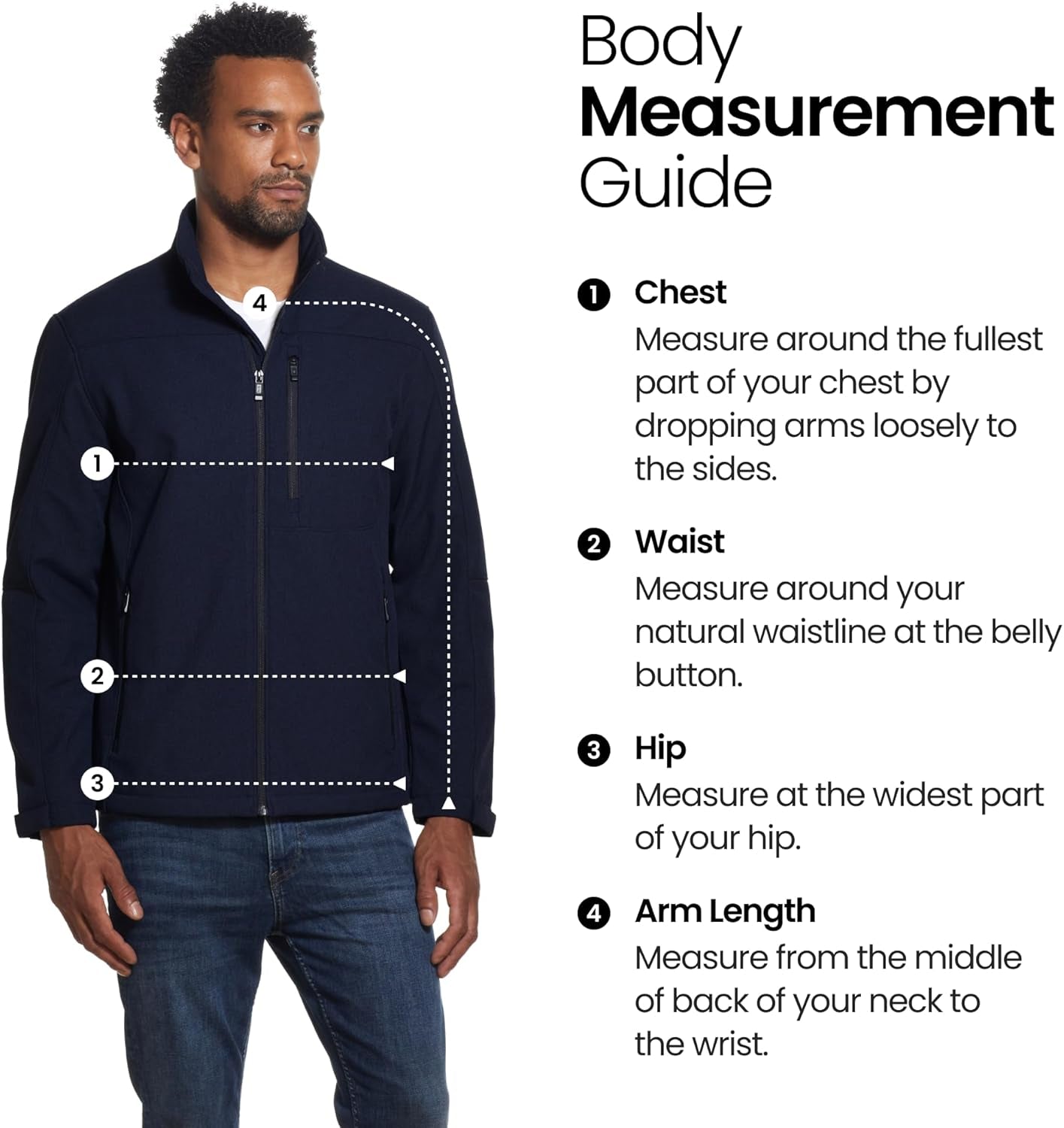 Men's Softshell Jacket – Wind & Water Resistant – Breathable, Lightweight Outdoor Coat